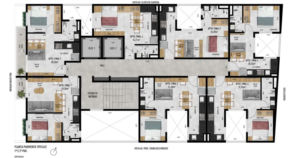 Apartamento, 2 quartos, 37 m² - Foto 6