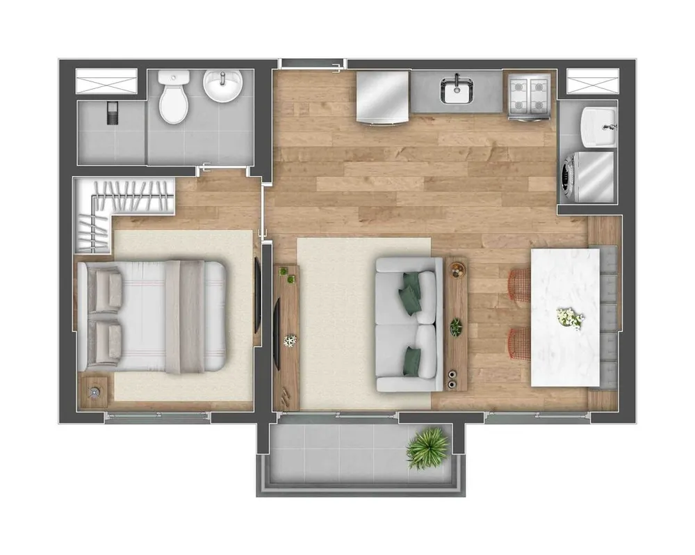 Apartamento, 2 quartos, 40 m² - Foto 11