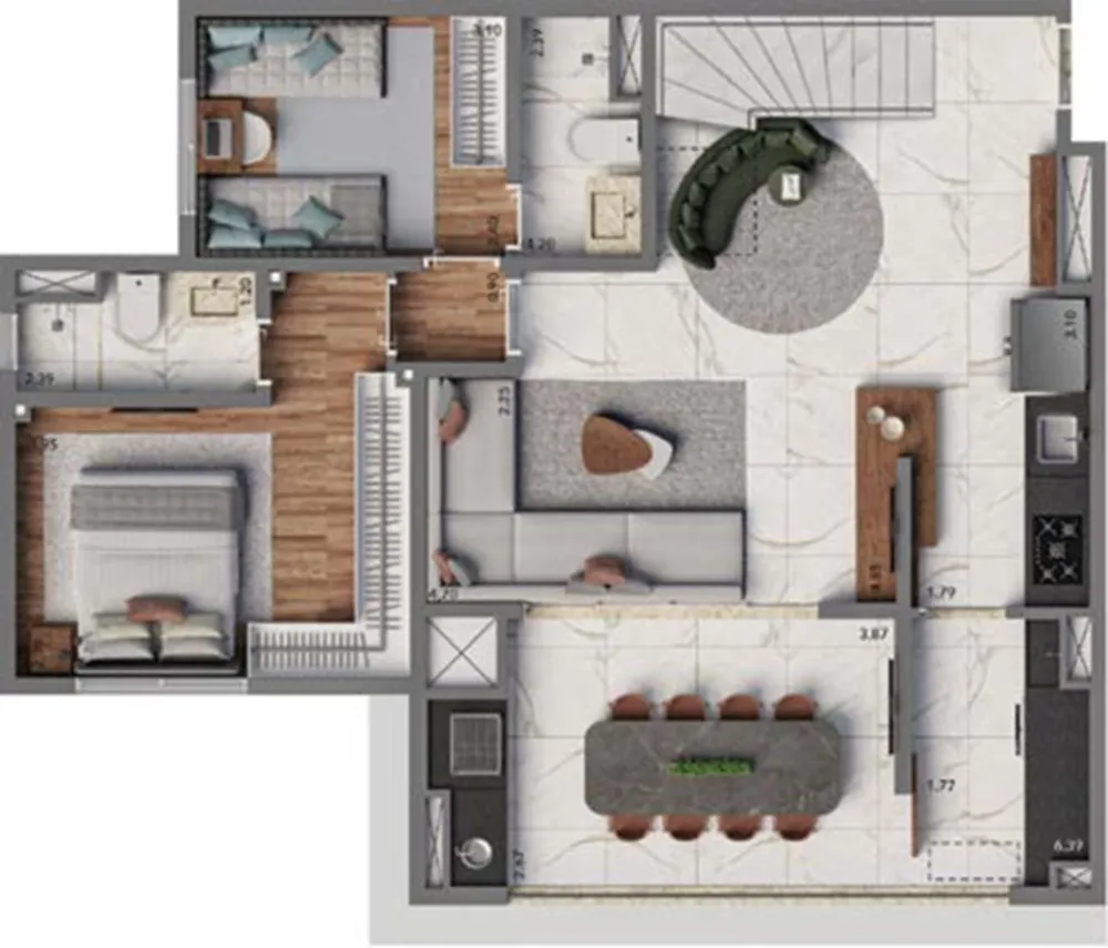 Apartamento, 2 quartos, 69 m² - Foto 12
