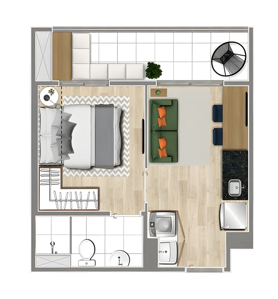 Apartamento, 2 quartos, 40 m² - Foto 11