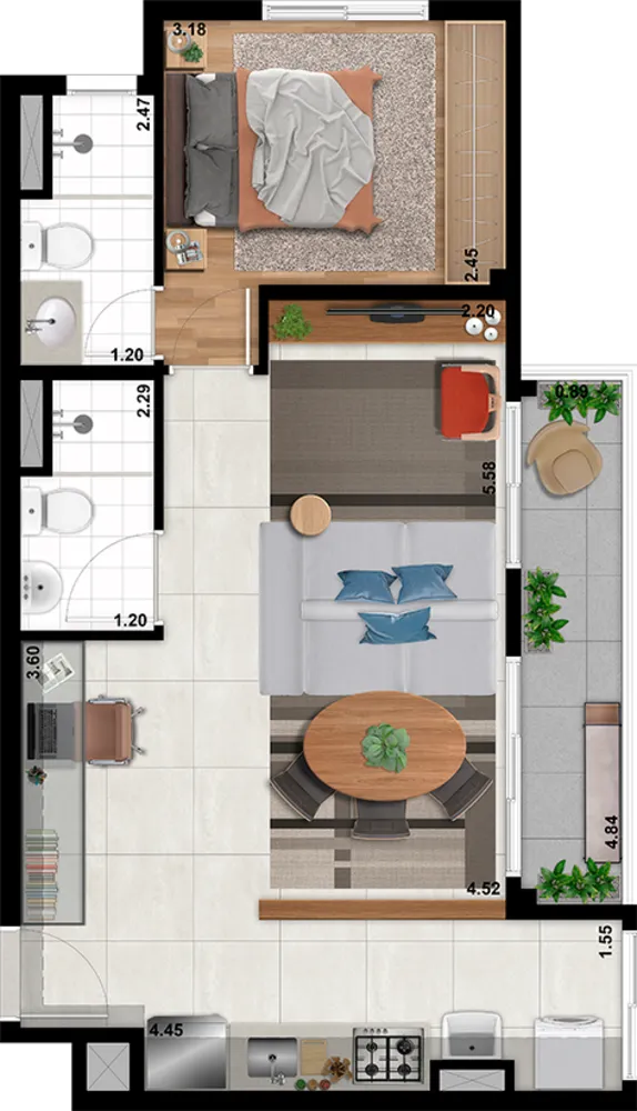 Apartamento, 2 quartos, 54 m² - Foto 12