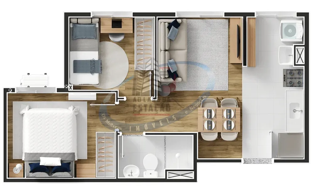 Apartamento, 2 quartos, 35 m² - Foto 8