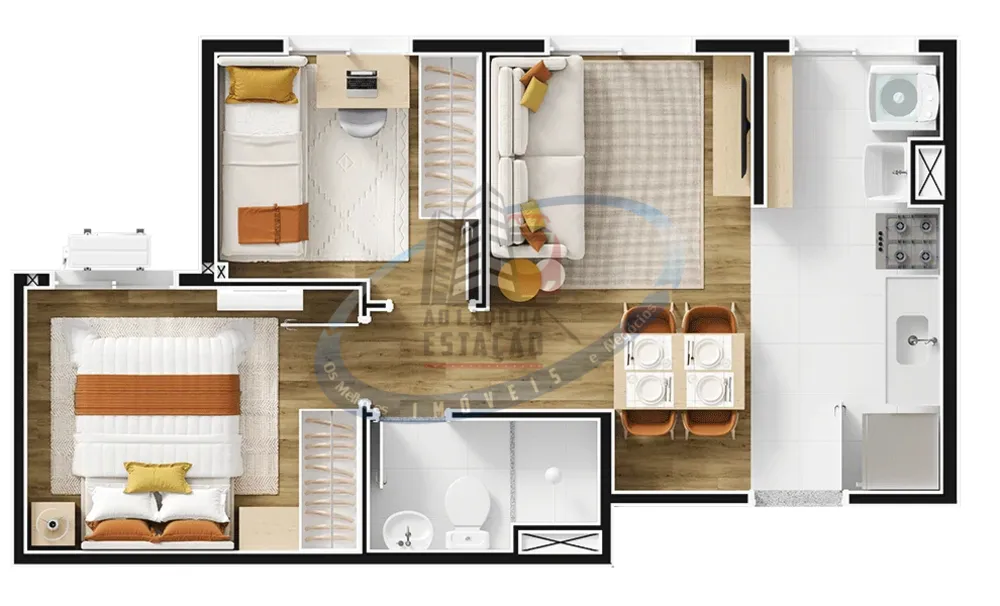 Apartamento, 2 quartos, 35 m² - Foto 7