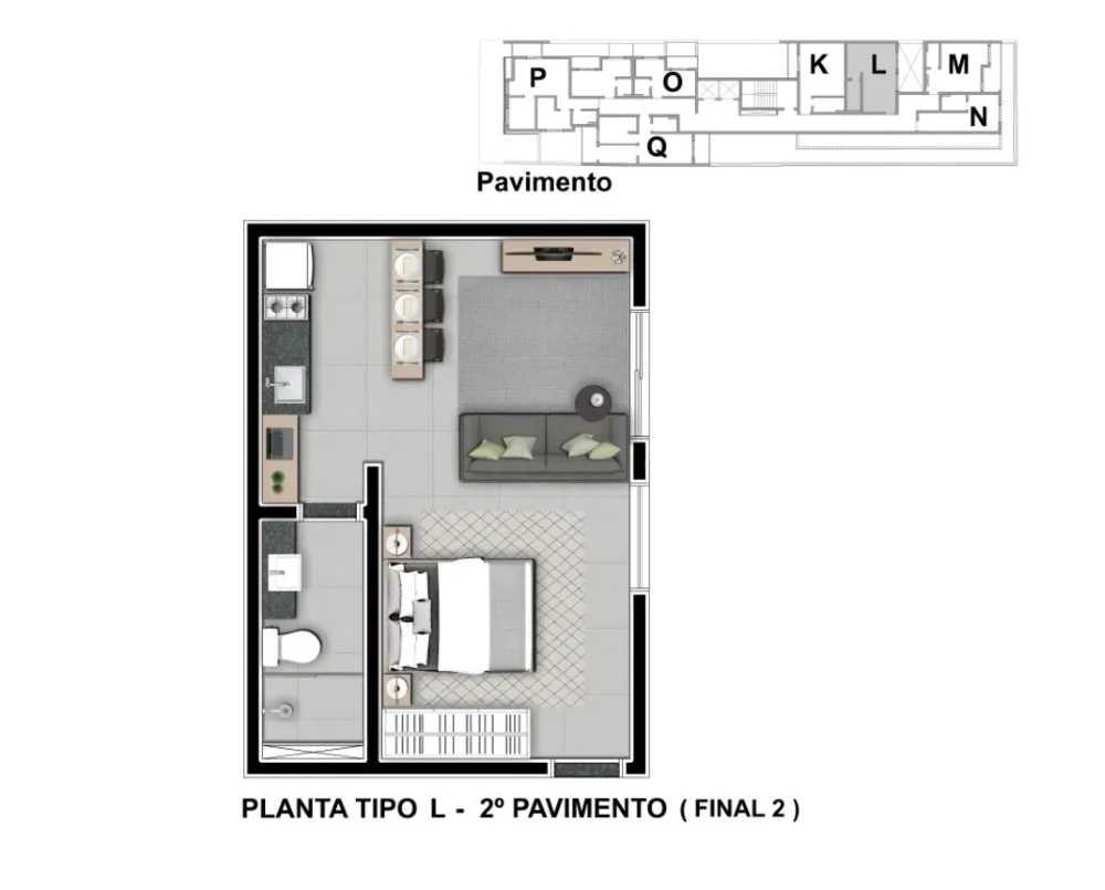 Apartamento, 1 quarto, 23 m² - Foto 8