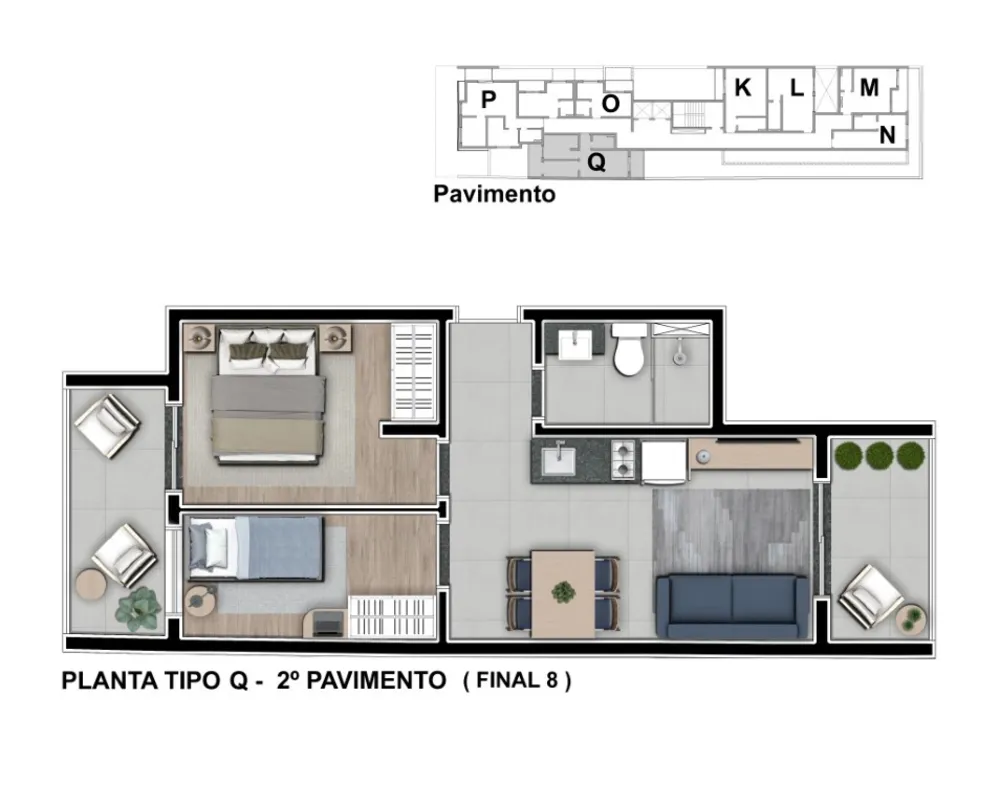 Apartamento, 1 quarto, 23 m² - Foto 11