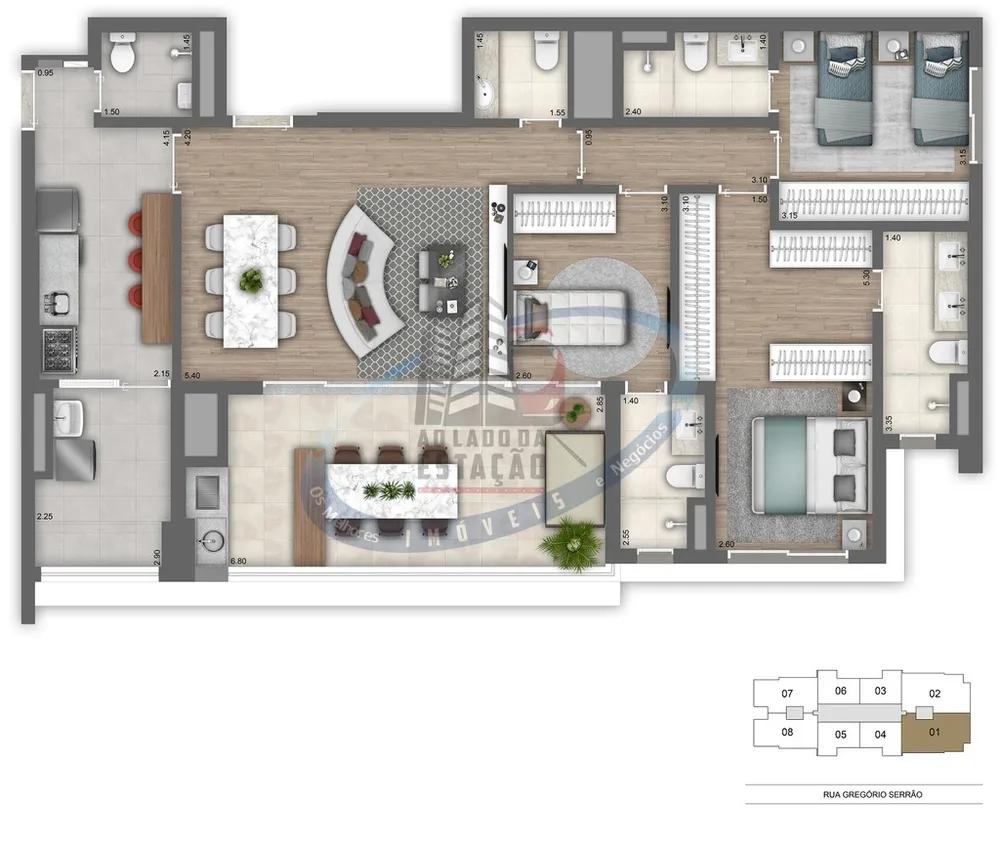 Apartamento, 3 quartos, 131 m² - Foto 12