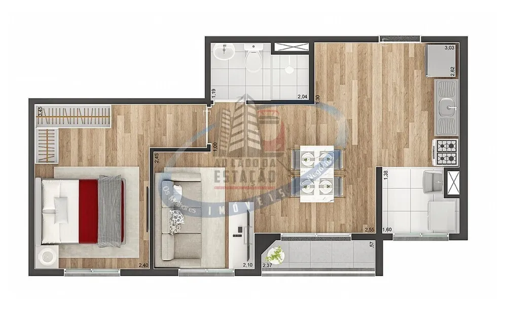 Apartamento, 2 quartos, 39 m² - Foto 12