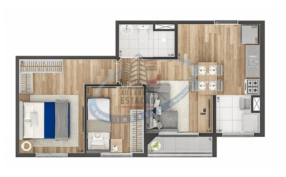 Apartamento, 2 quartos, 39 m² - Foto 11