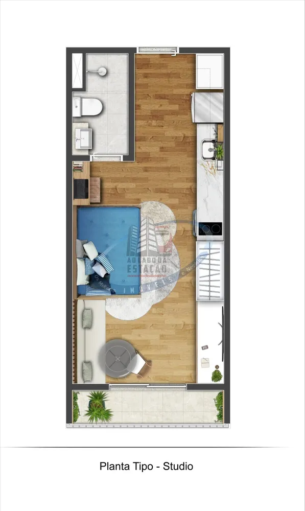 Apartamento, 1 quarto, 25 m² - Foto 8