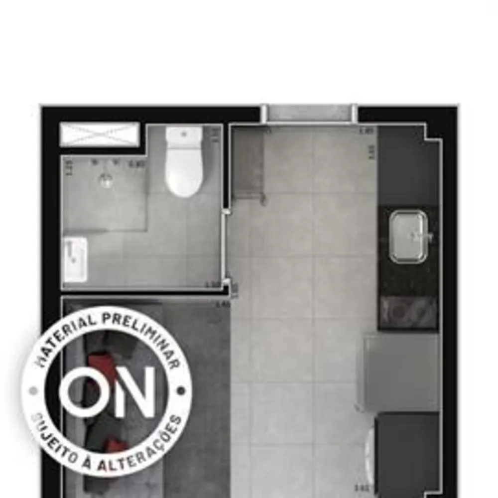 Apartamento, 1 quarto, 45 m² - Foto 1