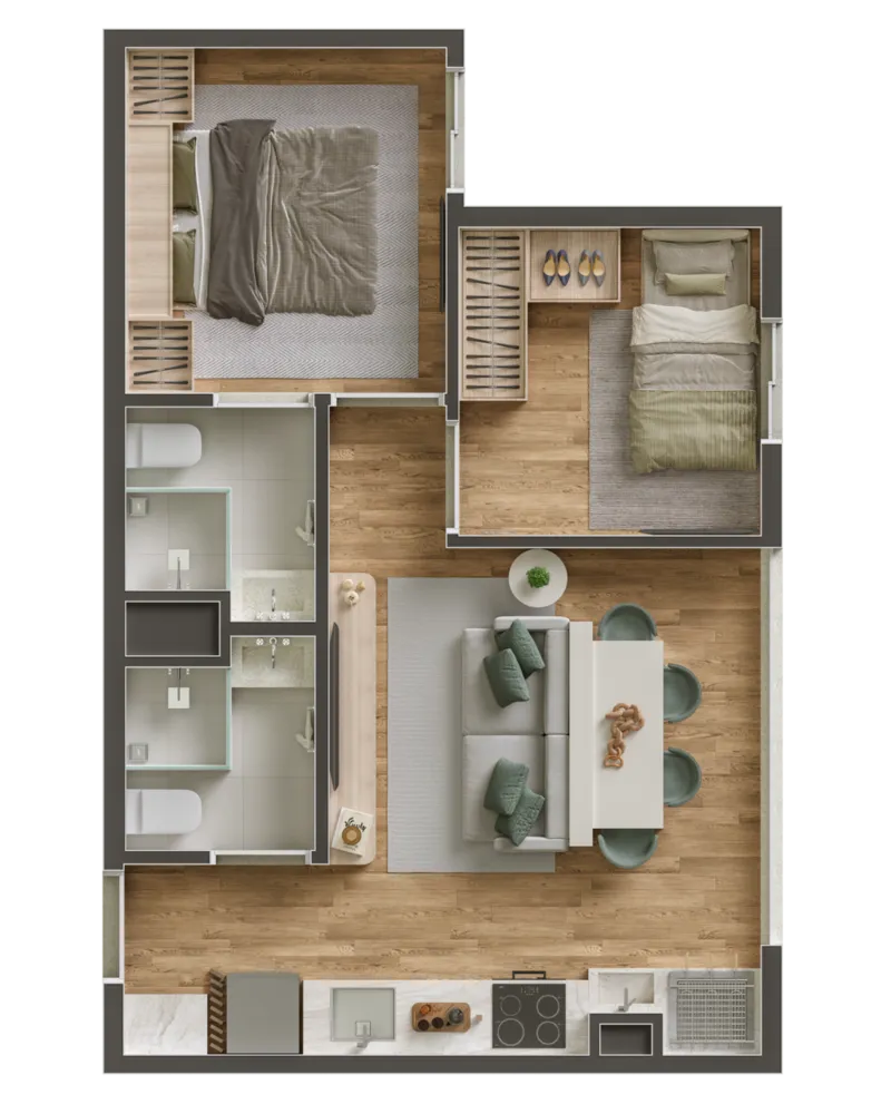 Apartamento, 2 quartos, 38 m² - Foto 11