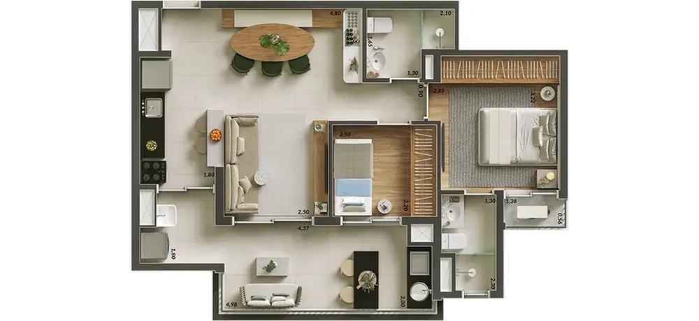 Apartamento, 3 quartos, 103 m² - Foto 12