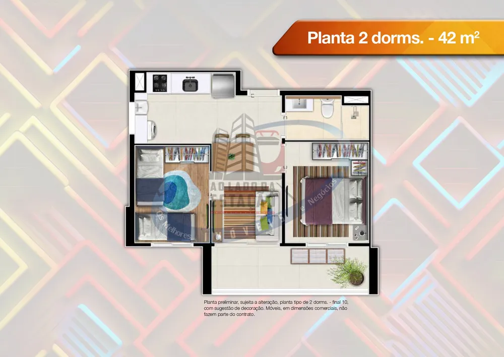 Apartamento, 2 quartos, 42 m² - Foto 12