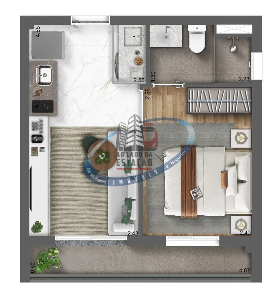 Apartamento, 1 quarto, 29 m² - Foto 4