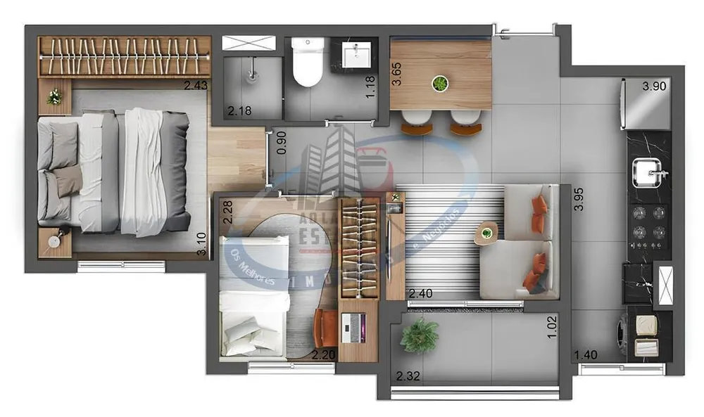 Apartamento, 1 quarto, 27 m² - Foto 7
