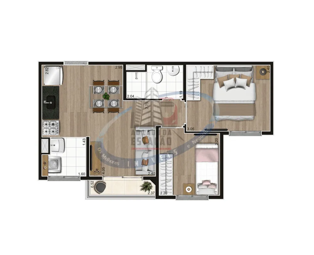 Apartamento, 2 quartos, 37 m² - Foto 11