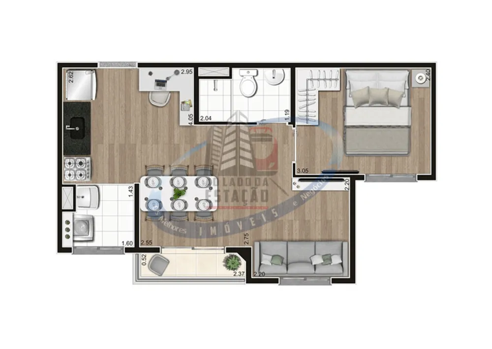 Apartamento, 2 quartos, 37 m² - Foto 12