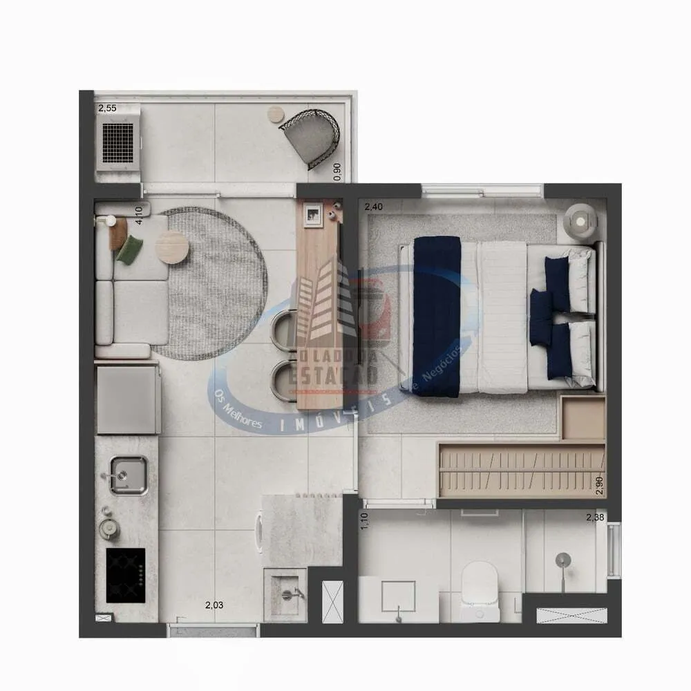 Apartamento, 2 quartos, 34 m² - Foto 8