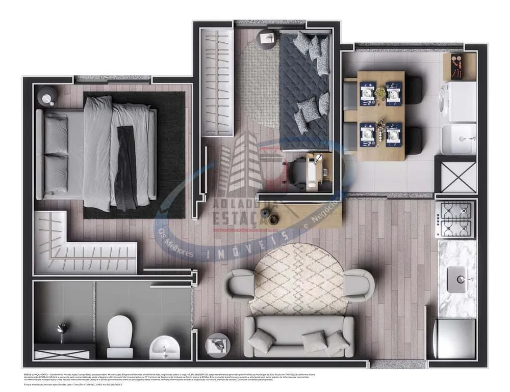 Apartamento, 2 quartos, 36 m² - Foto 12