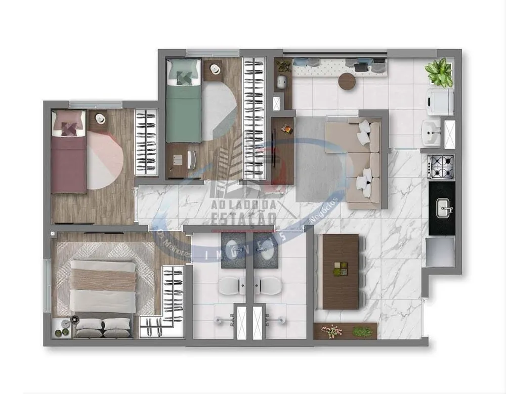 Apartamento, 3 quartos, 57 m² - Foto 12