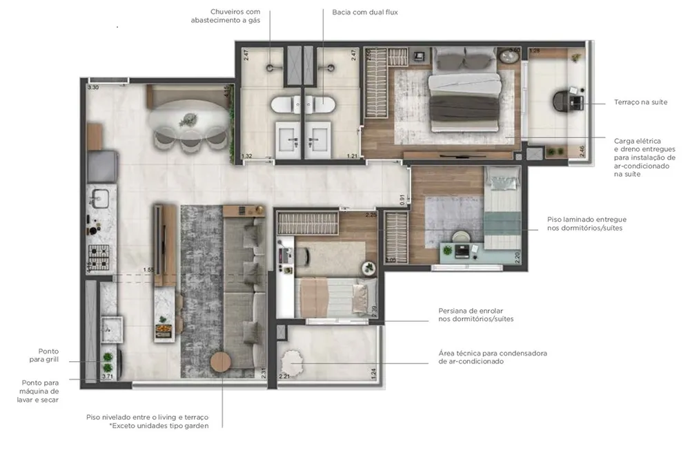 Apartamento, 2 quartos, 54 m² - Foto 12