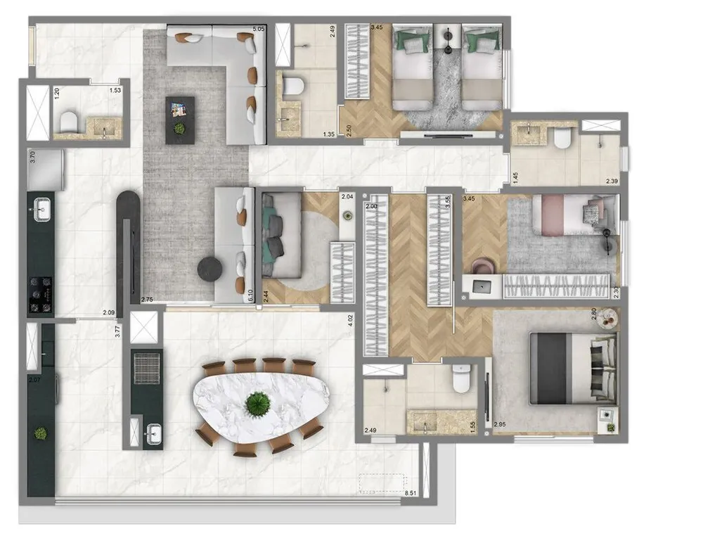 Apartamento, 3 quartos, 108 m² - Foto 12
