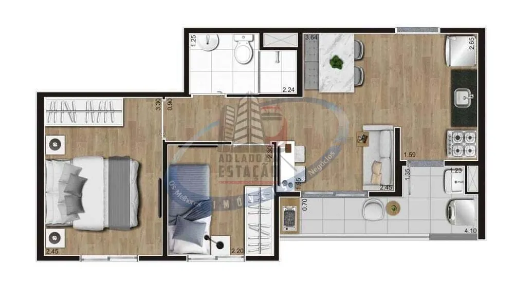 Apartamento, 2 quartos, 38 m² - Foto 7
