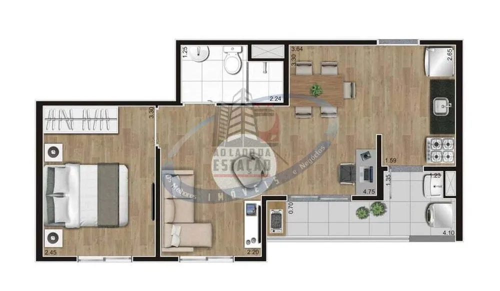 Apartamento, 2 quartos, 38 m² - Foto 8