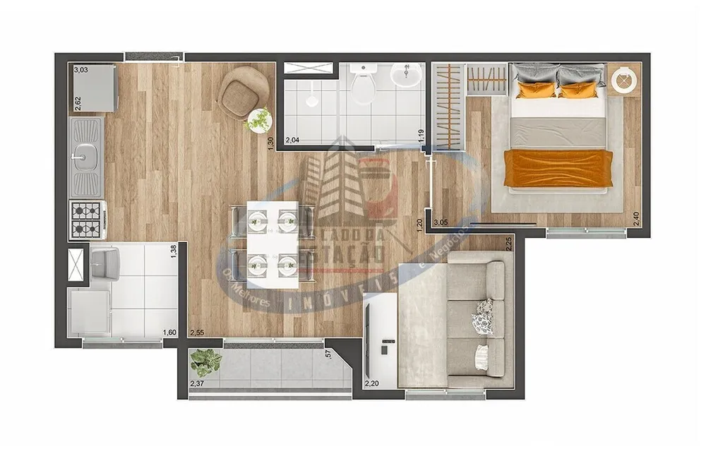 Apartamento, 2 quartos, 37 m² - Foto 12