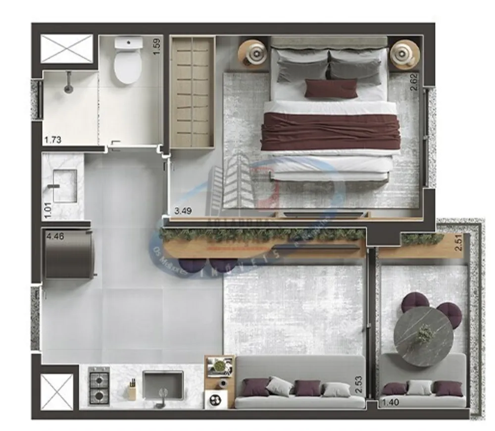 Apartamento, 1 quarto, 29 m² - Foto 12