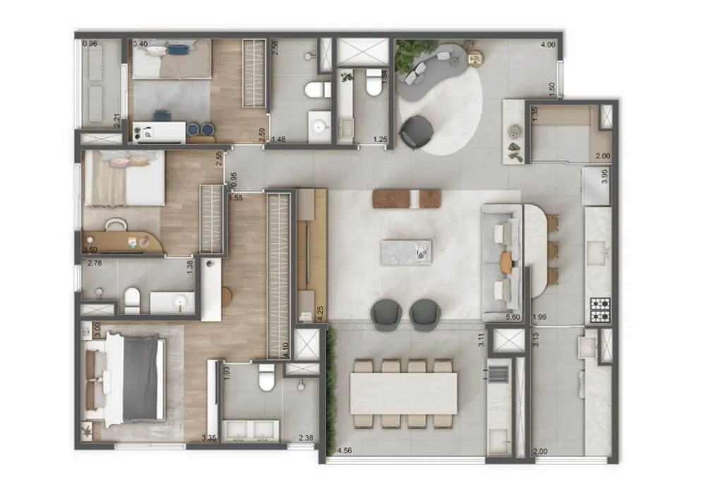 Apartamento, 4 quartos, 132 m² - Foto 12