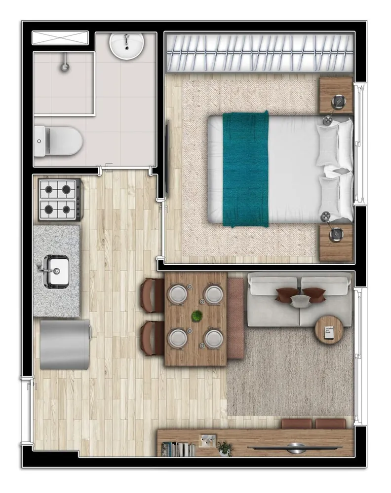 Apartamento, 2 quartos, 34 m² - Foto 12