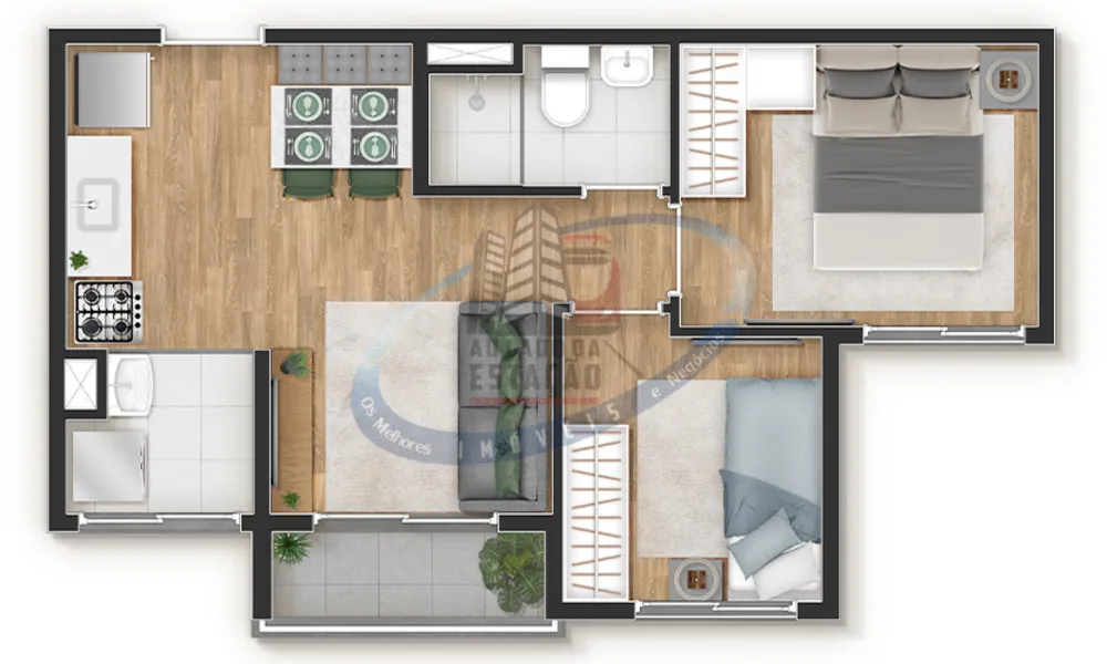Apartamento, 2 quartos, 37 m² - Foto 8