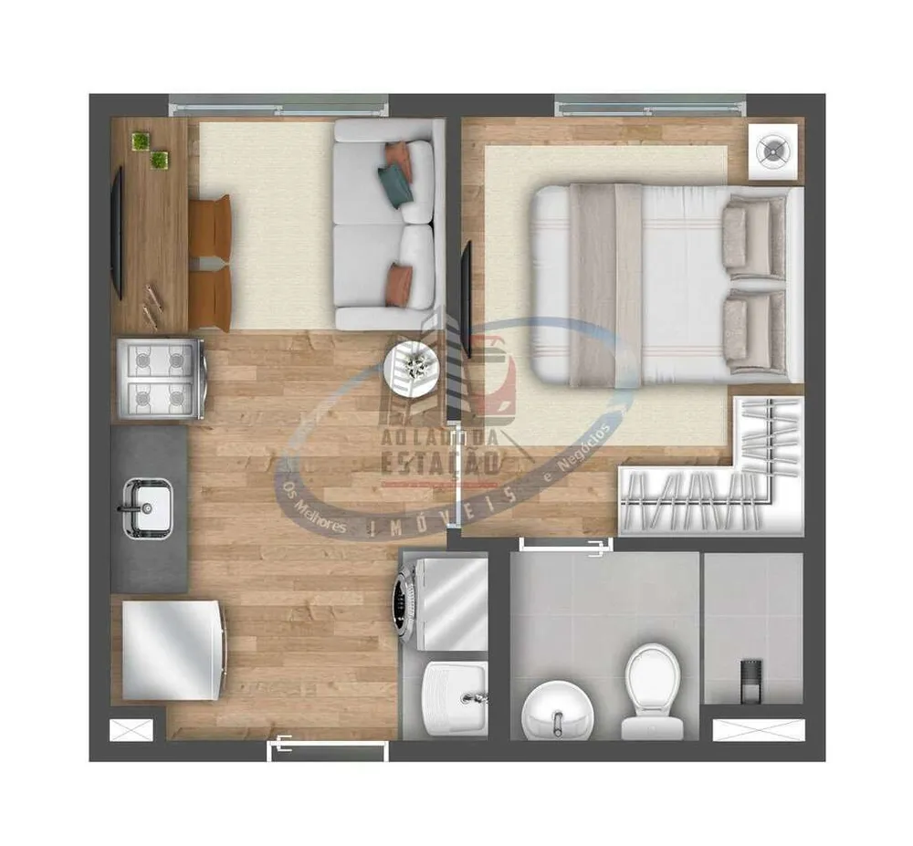 Apartamento, 1 quarto, 24 m² - Foto 11