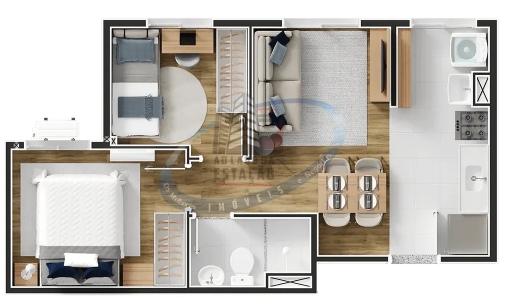 Apartamento, 2 quartos, 35 m² - Foto 5