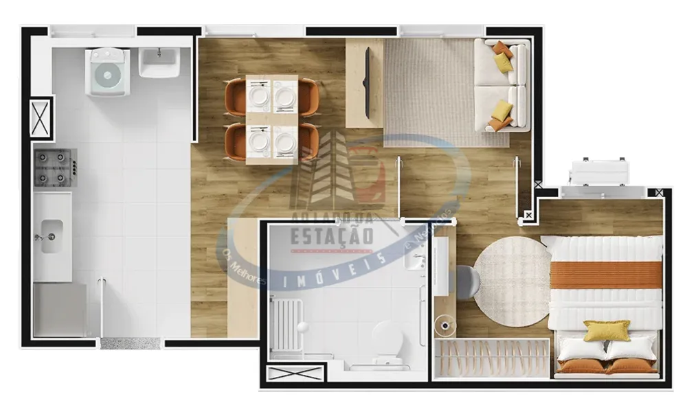 Apartamento, 2 quartos, 35 m² - Foto 3