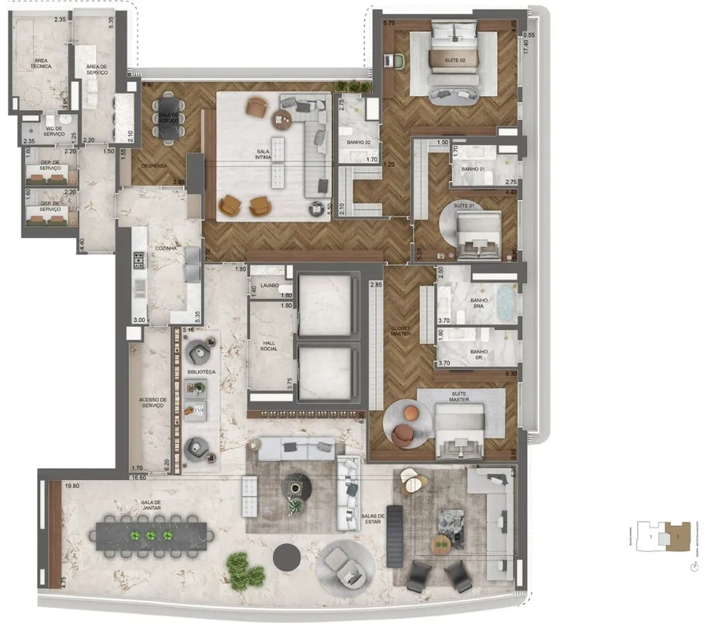 Apartamento, 4 quartos, 464 m² - Foto 7