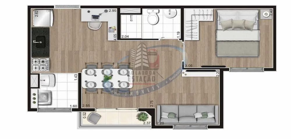 Apartamento, 2 quartos, 37 m² - Foto 12