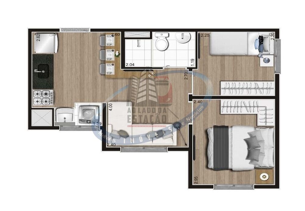 Apartamento, 2 quartos, 32 m² - Foto 9