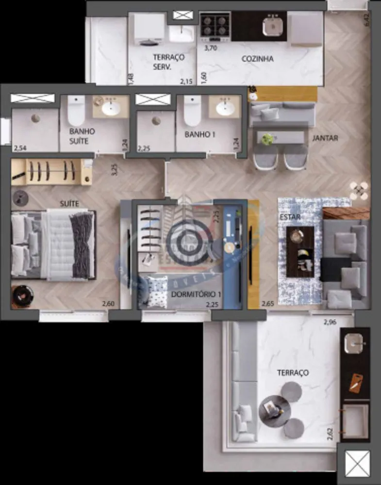 Apartamento, 1 quarto, 30 m² - Foto 12