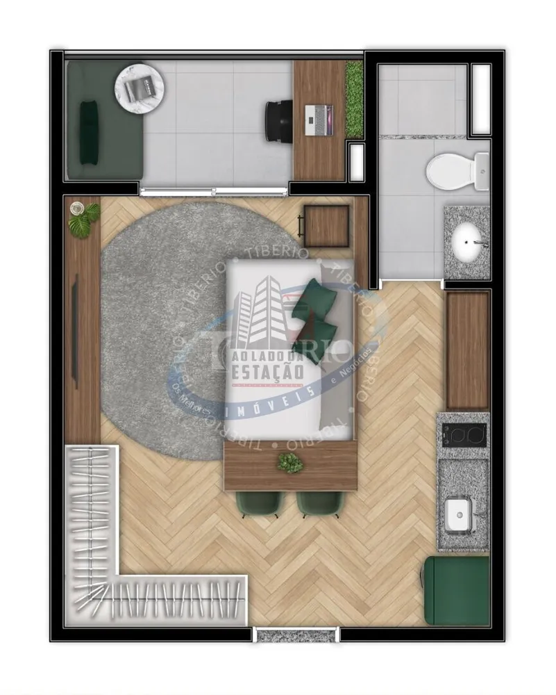 Apartamento, 1 quarto, 25 m² - Foto 6