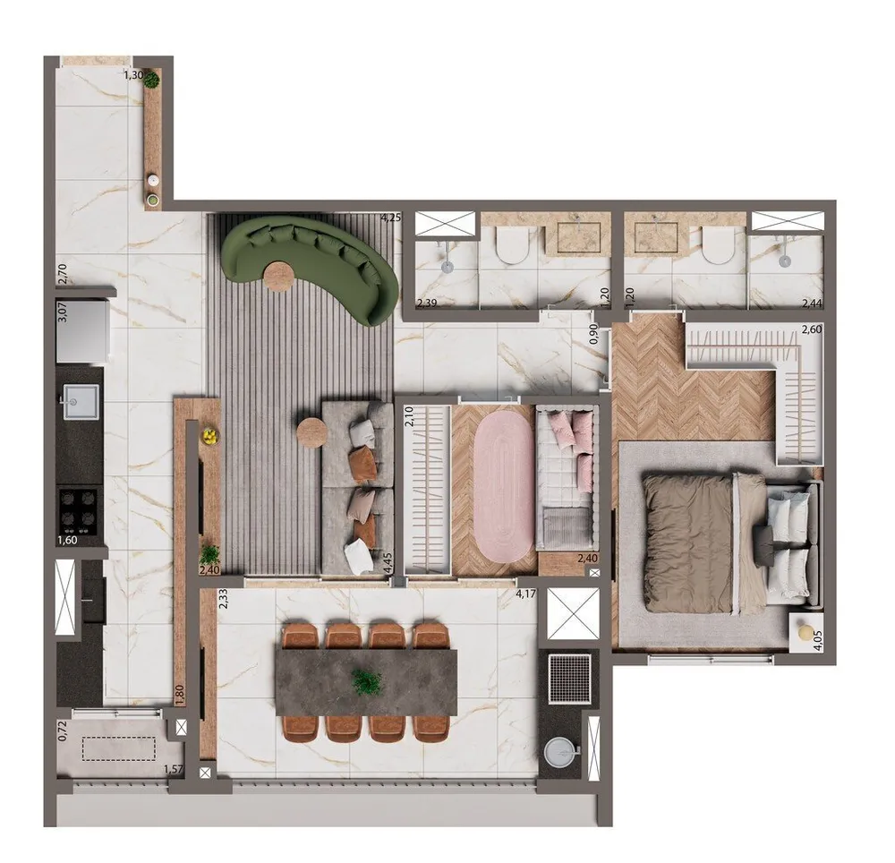 Apartamento, 3 quartos, 84 m² - Foto 7