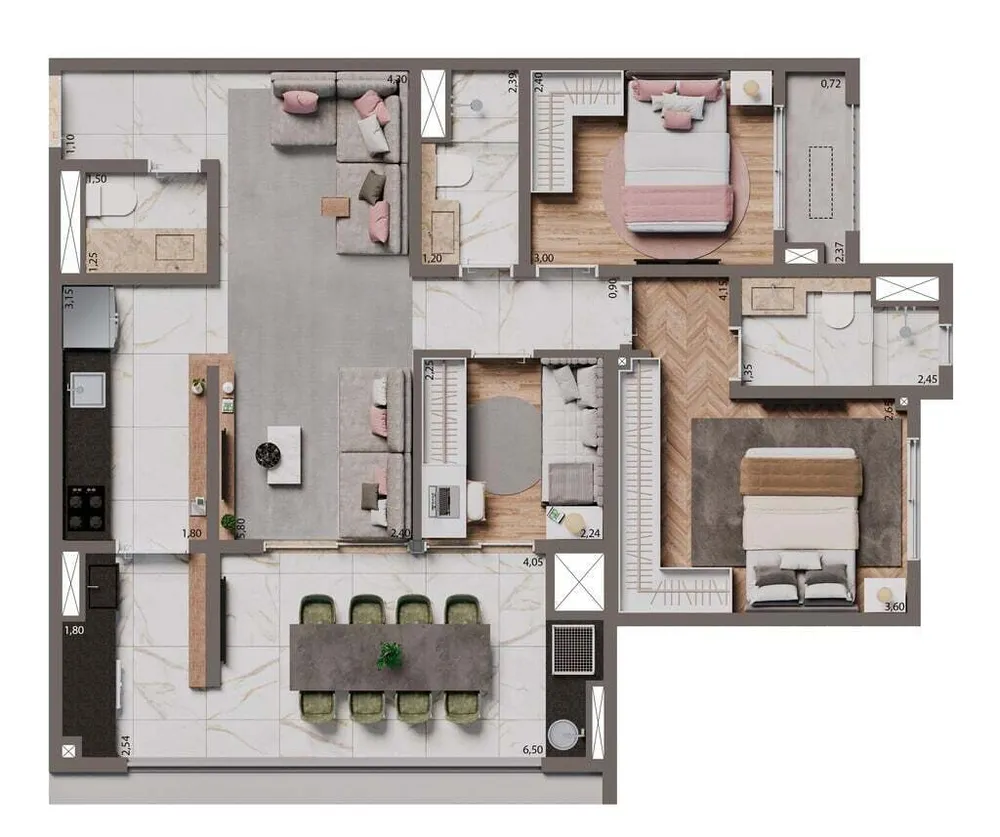 Apartamento, 3 quartos, 84 m² - Foto 8