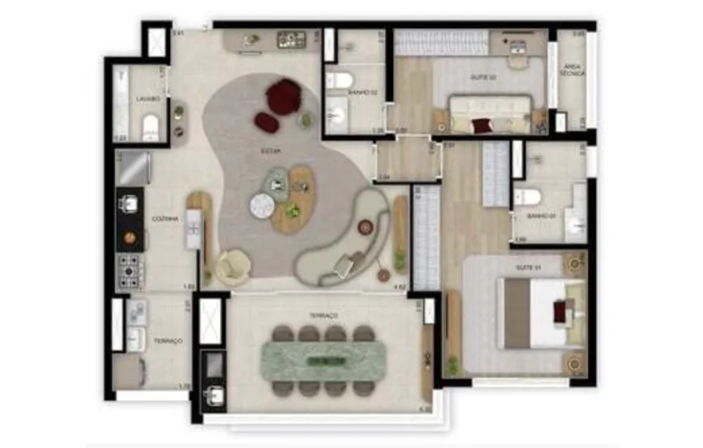 Apartamento, 4 quartos, 184 m² - Foto 3
