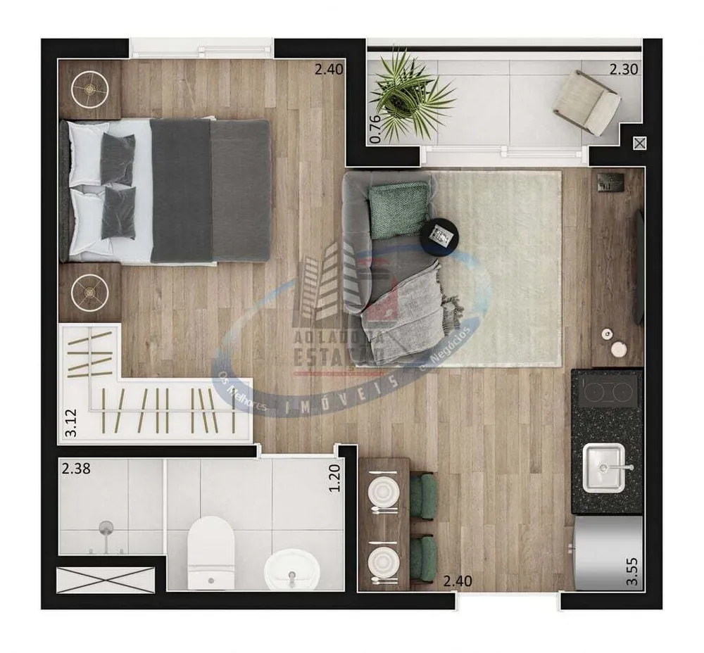 Apartamento, 1 quarto, 23 m² - Foto 4