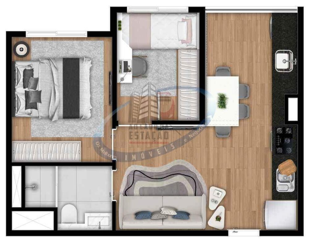 Apartamento, 2 quartos, 36 m² - Foto 12