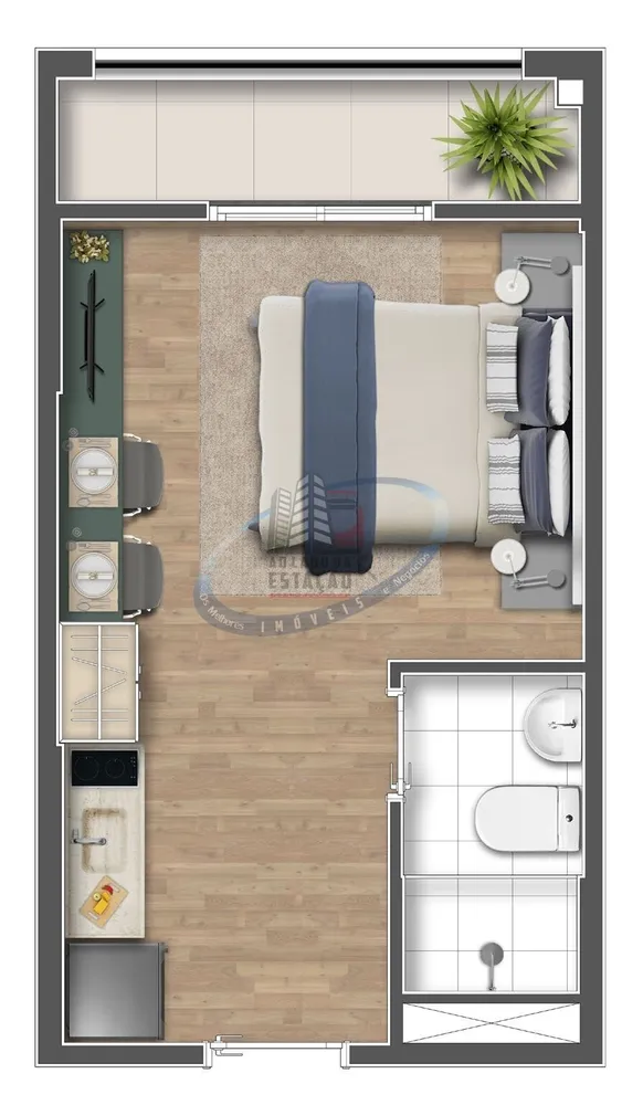 Apartamento, 1 quarto, 24 m² - Foto 8