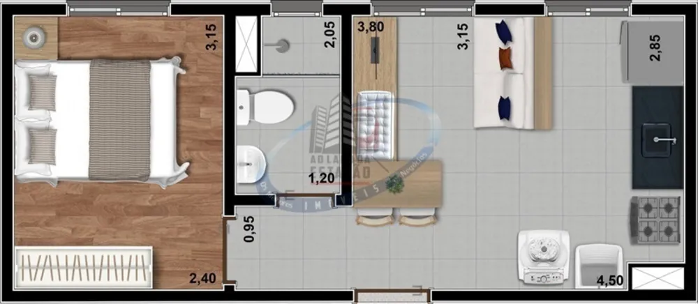 Apartamento, 1 quarto, 27 m² - Foto 6