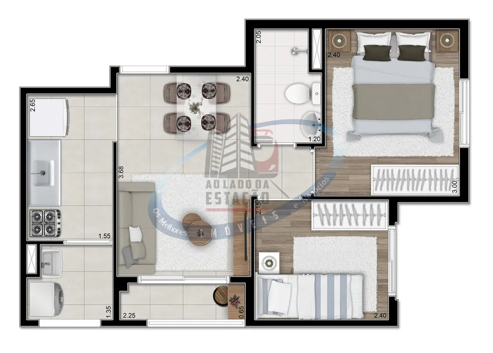 Apartamento, 2 quartos, 38 m² - Foto 8