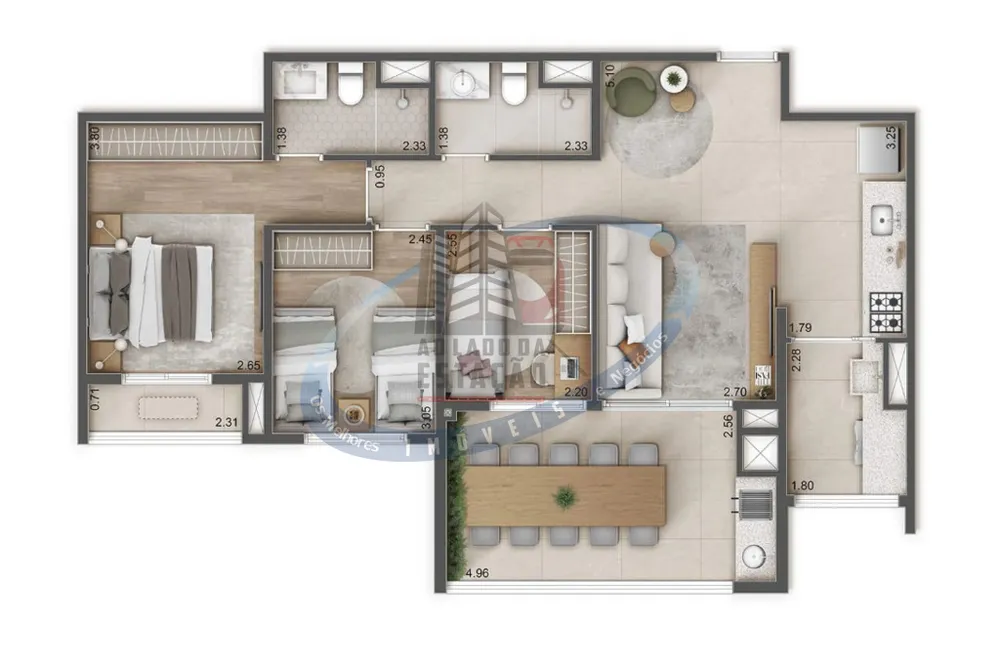 Apartamento, 3 quartos, 109 m² - Foto 8